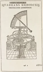 Tycho Brahes Quadrant (invertiert), um 1577