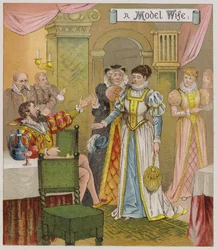 Illustration für Der Widerspenstigen Zähmung