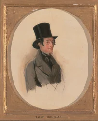 Studien für die Porträts von Lord Eglinton, Lord Douglas und Lord Stradbroke in 