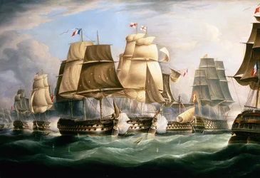 Die Schlacht von Trafalgar, 21. Oktober 1805, Mittagszeit