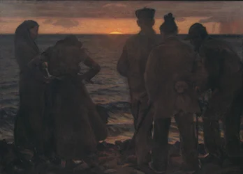 Die alten Leute am Strand