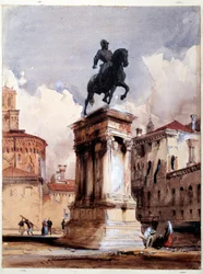 Reiterstatue des Colleoni von Verrocchio in Venedig