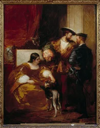 Franz I. und die Herzogin von Etampes. Anne de Pisseleu, Herzogin von Etampes, Favoritin von Franz I. (1508-1580)