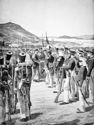 Die Abtretung von Hongkong an die Briten im Jahr 1841