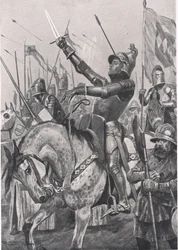 Der Tod von Henry Hotspur, 21. Juli 1403, Illustration aus 