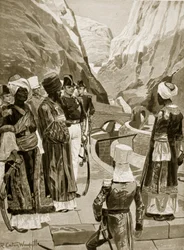 Die Briten nehmen Aden in Besitz, 1879, Illustration aus 