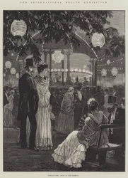 Die Internationale Gesundheitsausstellung, Abendfest, Musik in den Gärten