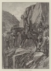 Die Unruhen in Gilgit, auf dem Marsch