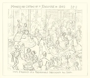 1849, Eine Aussicht auf ein modisches Kurzwarenladen