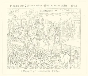 1849, Eine Aussicht auf den Greenwich Jahrmarkt