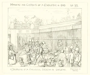 1849, Ein Ausblick auf die Gärten der Zoologischen Gesellschaft