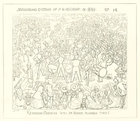 1849, Kensington Gardens mit der spielenden Band