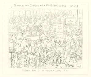 1849, Regent Street um vier Uhr nachmittags