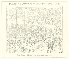 1849, Die Blumenschau in den Chiswick Gardens
