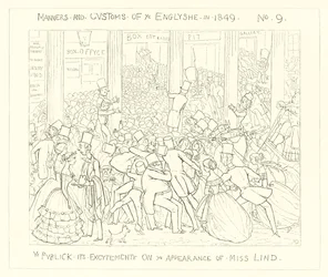 1849, Die Öffentlichkeit in Aufregung über das Erscheinen von Miss Lind