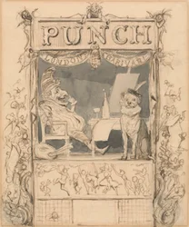 Entwurf für die Titelseite von Punch