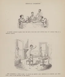 Seite aus Die amerikanische Tour von Messrs Brown, Jones und Robinson (Gravur)