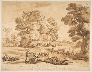 Landschaft mit Schäfer und Schäferin, 1776