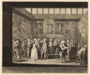 Die Ausstellung der Königlichen Akademie der Malerei im Jahr 1771