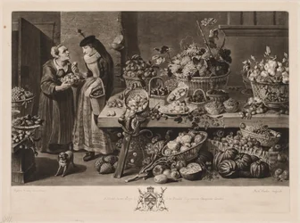 Die vier Märkte: Der Obstmarkt, 1775