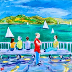 Eine Bank, Sausalito, 2017