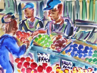 Obstverkäufer