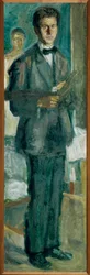 Selbstporträt mit Malerpalette