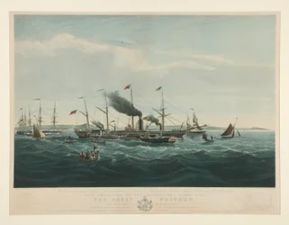 Zur Erinnerung an die Einrichtung der Dampfschifffahrt zwischen Großbritannien und Amerika