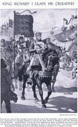 König Richard I. führt seine Kreuzfahrer, ca. 1950