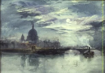 Blick auf die Themse mit St. Paul