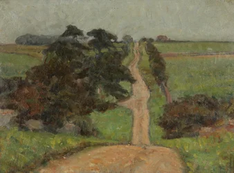 Eine Römerstraße bei Northleach, Gloucestershire