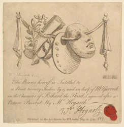 Maske und Palette, 1781