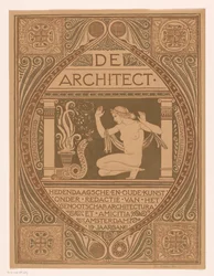 Umschlagentwurf für: De Architect, 1911