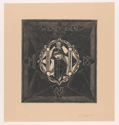 Umschlagentwurf für: Wendingen, 1918