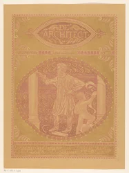 Umschlagentwurf für: De Architect, 1911
