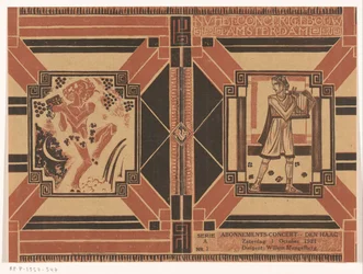 Umschlagentwurf für: Programm des Concertgebouw Amsterdam