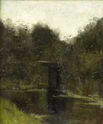 Ecke eines Teiches bei Breukelen