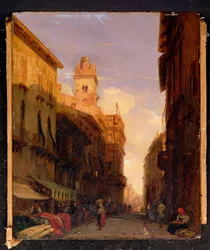 Ein Blick auf den Palast von Prinz Maffei, Verona