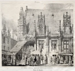 Rouen: Eingang zur Salle des Pas Perdus, Palais du Justice