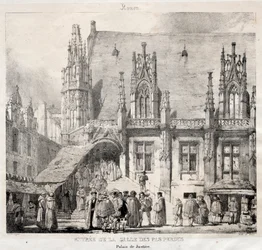 Rouen: Eingang zur Salle des Pas Perdus, Palais du Justice, 1824