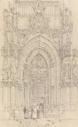 Die Kirche St. Wulfran, Abbeville: Die Nordtür der Westfront