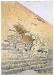 Eingang zur Großen Pyramide, Ägypten, 19. Jahrhundert