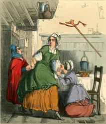 Die alte Frau rettet Nell vor der Wut ihrer Schwester