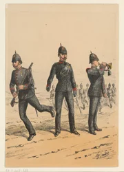 Drei britische Soldaten, Neun Darstellungen britischer Militäruniformen (Serientitel)