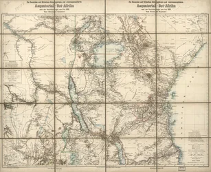 Die deutschen und britischen Schutzgebiete und Interessensphären in Äquatorial-Ost-Afrika