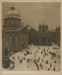 Der Kreuzherrenplatz in Prag