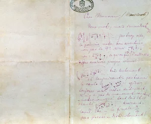 Handgeschriebener Brief von Richard Wagner an Luigi Mancinelli, 10. Dezember