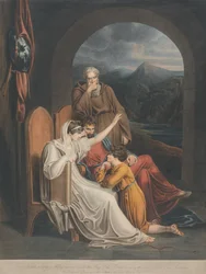 Königin Judith trägt Alfred als Kind etwas vor