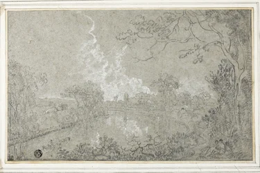 Ufer des Flusses Dee bei Eaton Hall, Cheshire, um 1759