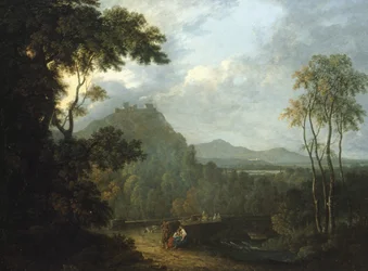 Dinas Bran Castle, nahe Llangollen II, ca. 1770